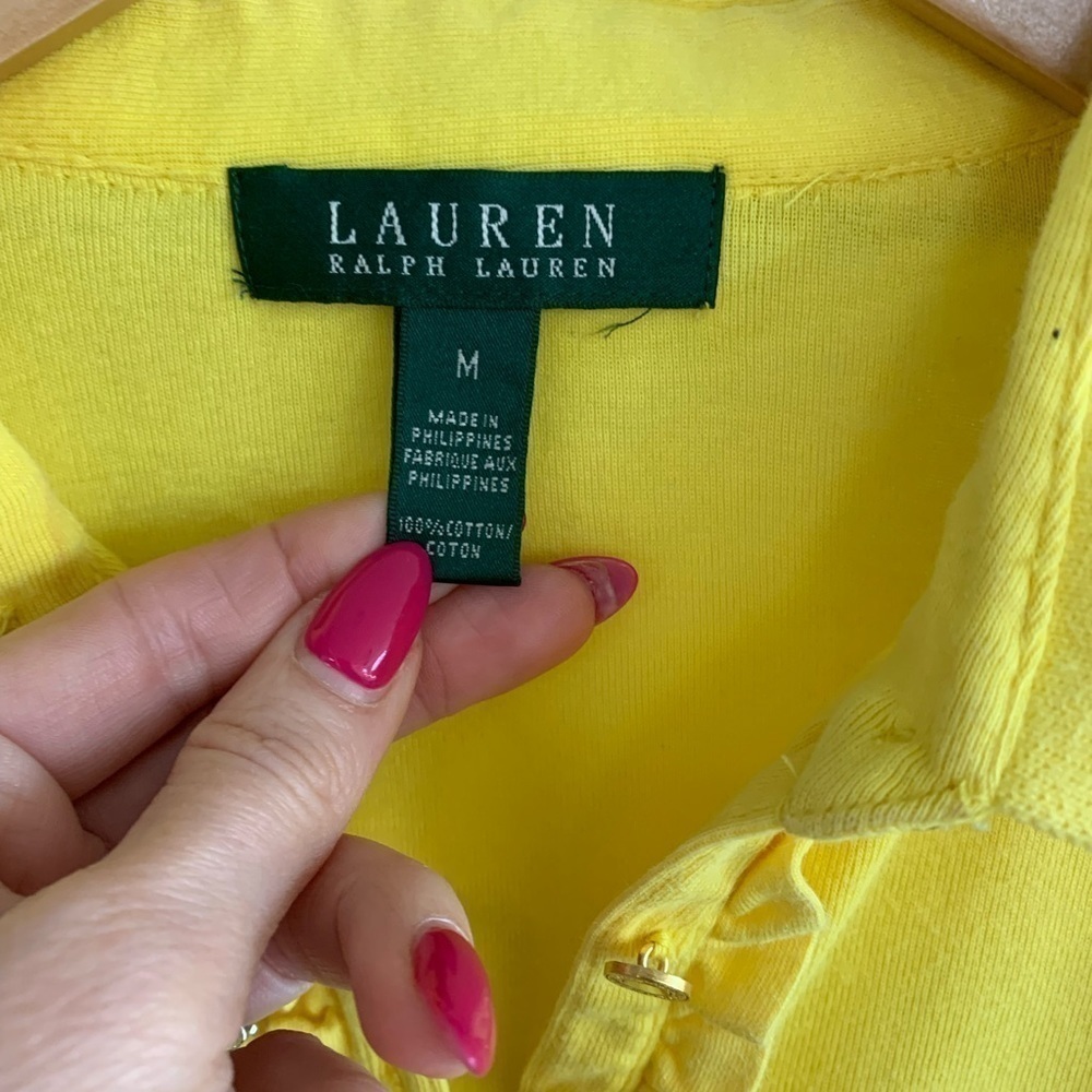 Lauren Ralph Lauren Ruffle Polo Shirt - Picture 7 of 10